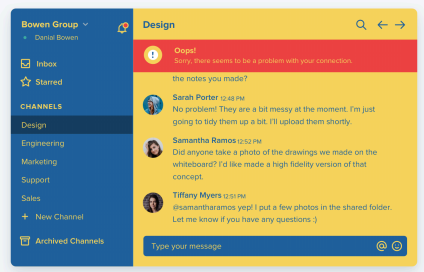 Ejemplo de como NO usar el color