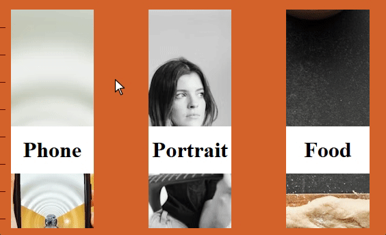 Ejemplo de alternancia de imágenes