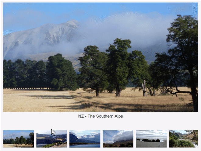 Ejemplo de galería de imágenes