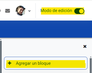 Paso 1: Click en "Agregar bloque"