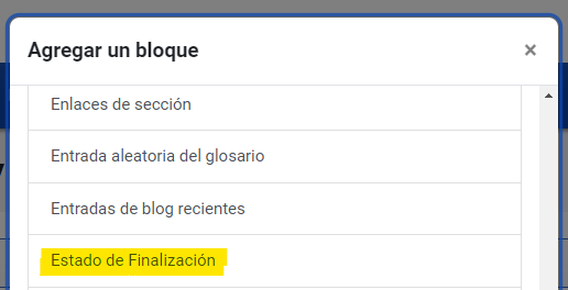 Paso 2: Seleccionar "Estado de Finaliazación"