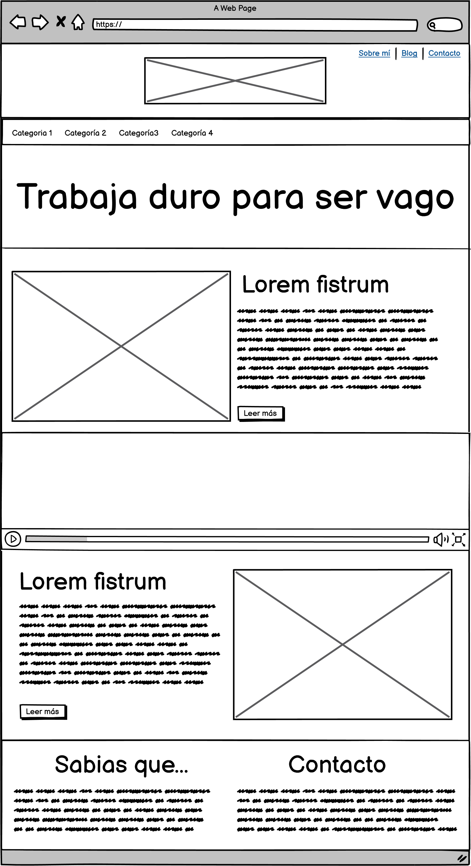 Croquis realizado mediante Balsamiq