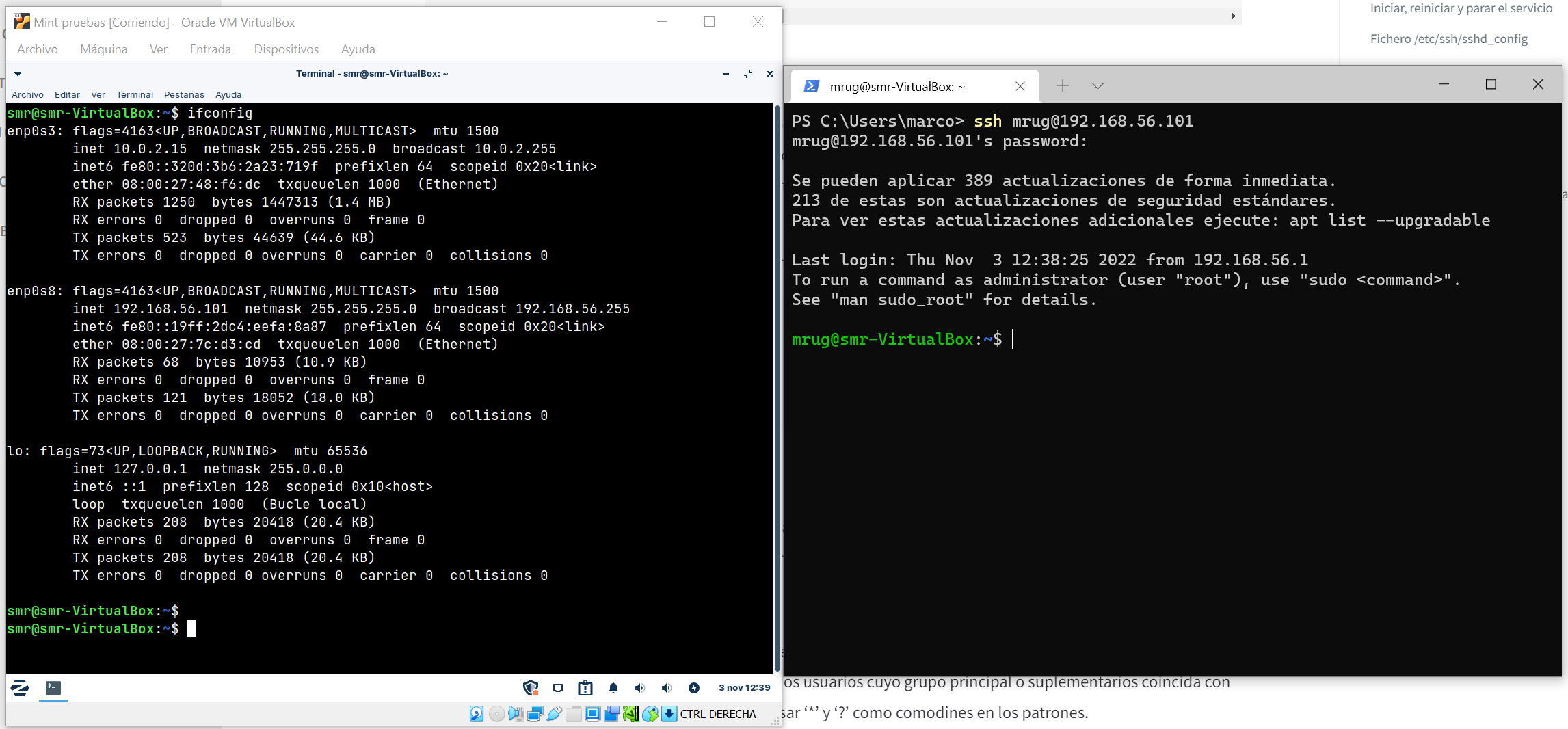 Conexión SSH desde Windows a una máquina virtual