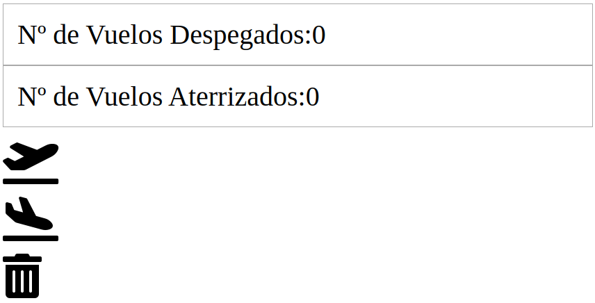 Interfaz de la aplicación web de vuelos