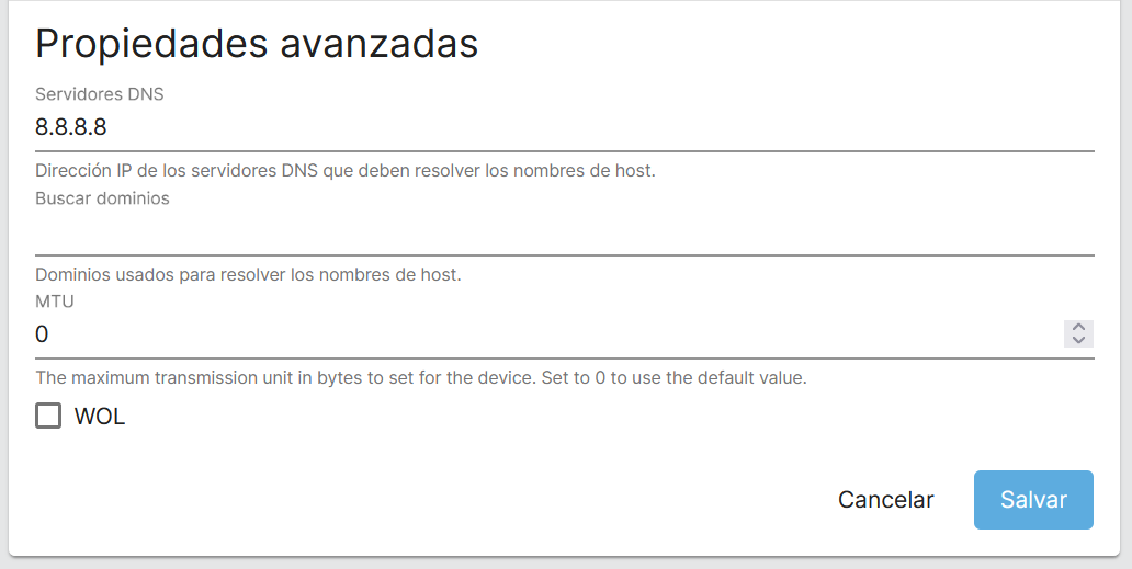 Servidores DNS
