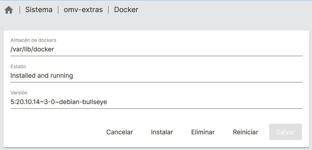 Docker instalado