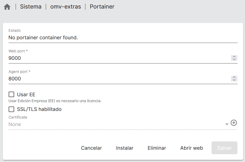 Instalar Portainer