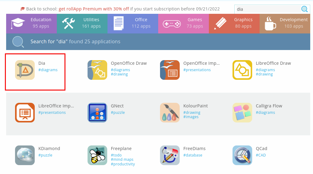 Seleccionar DIA en RollApp