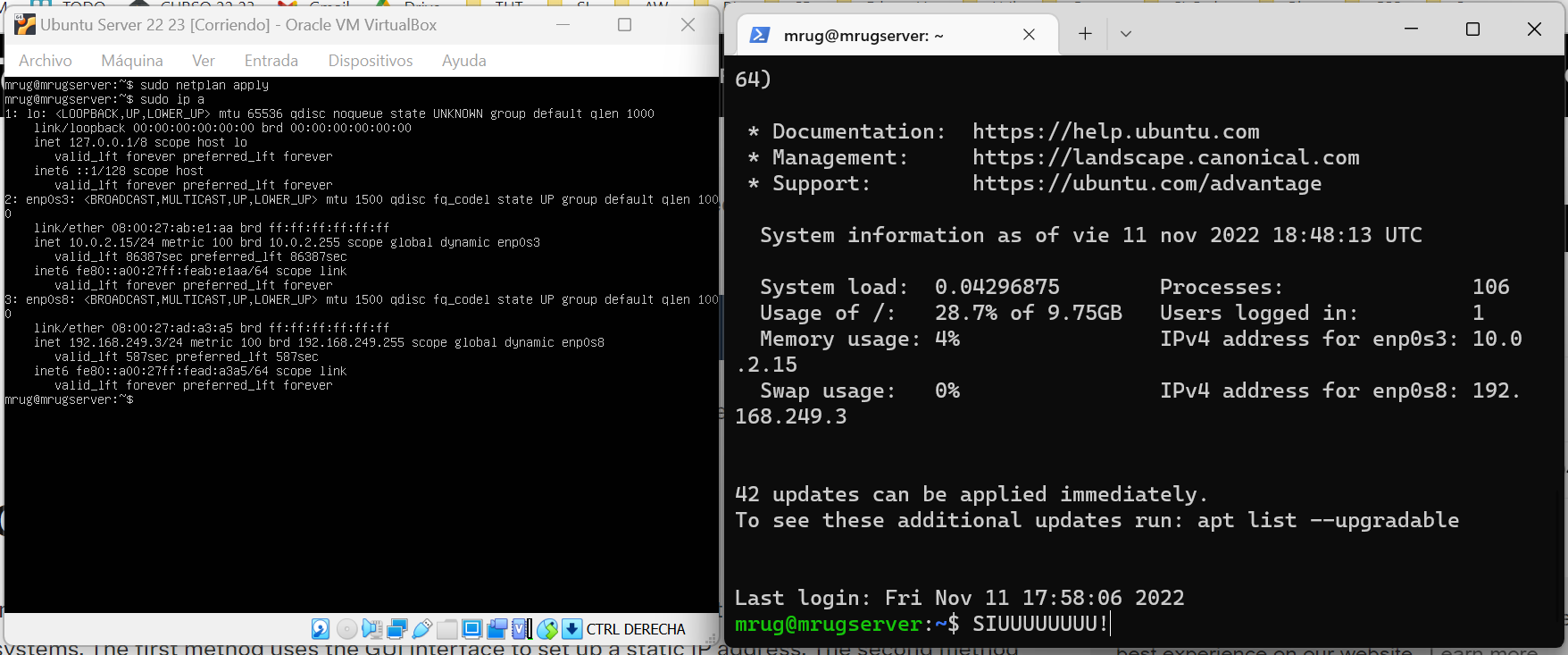 Conexión SSH desde Windows a una máquina virtual