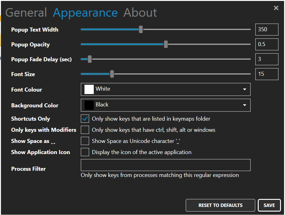 Sección Appearance de Carnac